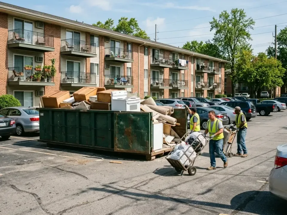 apartment-complex-renovation-p-008 — How We Deliver Your Roll-Off Containers, Commercial Dumpsters, and Portable Restroom in…